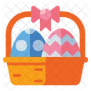 Easter Egg Basket Egg Decoration Icon