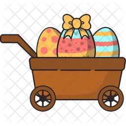 Easter Egg Cart  Icon