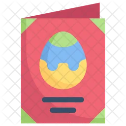 Easter Egg Greeting Card  Icon