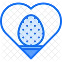 Easter Egg Heart  Icon