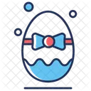 Easter Egg Paschal Egg Bow Egg Icon
