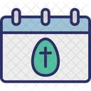 Calendar Easter Easter Day Icon