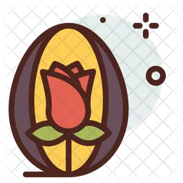 Easter Egg Rose  Icon
