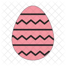 Easter egg traditional ornament  Icon