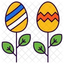 Easter Eggs Holiday Icon