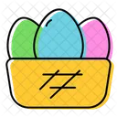 Easter Eggs Bucket  Icon