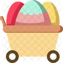 Easter Eggs Cart Icon