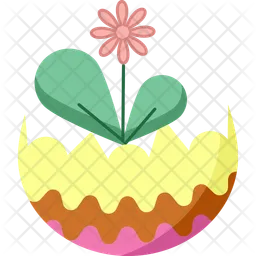 Easter flower hatch  Icon