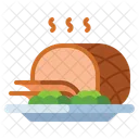 Easter Ham Ham Meal Icon