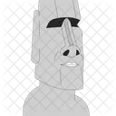 Easter island Moai statue  Icon