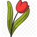 Easter Red Flower Icon
