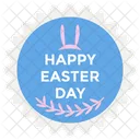 Easter Sticker Vector Easter Emblem Easter Logo Icon