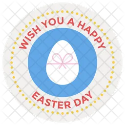 Easter Sticker Design  Icon