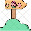 Easter Street Sign  Icon