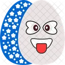 Easter Tongue Egg Easter Tongue Icon