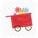 Easter Wagon Cart Wagon Cart Easter Icon