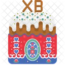 Eastercake Kulich Easter Cake Icon