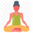 Easy Pose Lotus Position Zen Sitting Icon