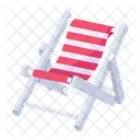 Beach Chair Deckchair Folding Chair Icon