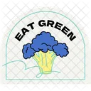 Eat Green Ecology Eco Icon