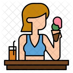 Eat Ice Cream  Icon