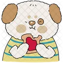 Dog Eating Meal Icon