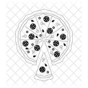 Eating Italian Pizza Symbol