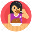 Eating Food Meal Chicken Icon