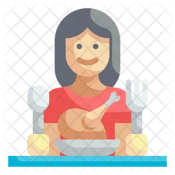 Eating Food  Icon