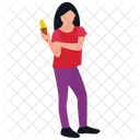Eating Ice Cream  Icon
