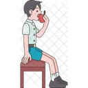 Eating Fruit Food Icon