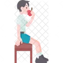 Eating Fruit Food Icon
