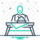 Eating Swallow Restaurant Icon