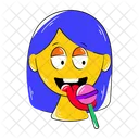 Eating Lollipop  Icon