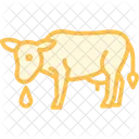 Vache Buvant De Leau Vache Buvant Icône