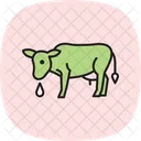 Vache Buvant De Leau Vache Buvant Icône