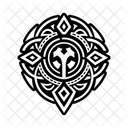 Eban Symbol Afrikanische Tatowierung Stammes Symbol
