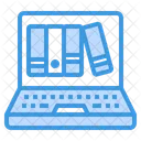 Laptop Book Library Icon