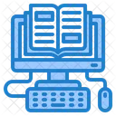 Computer Book Learning Icon
