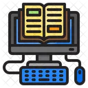Computer Book Learning Icon