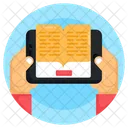 Online Book Ebook Online Education Icon