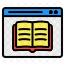 Ebook Online Book Online Reading Icon
