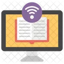 Ebook Online Learning Digital Education Icon