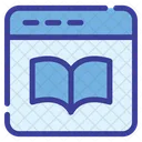Ebook E Learning Online Learning Icon