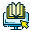 Ebook Book Online Icon