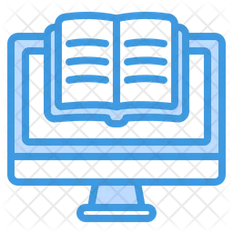 전자책 컴퓨터  아이콘