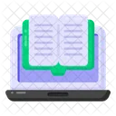 Online Book Ebook Electronic Book アイコン