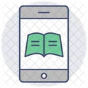 Mobile Books Ebooks Education Icon