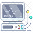 Ecg Monitor Electrocardiogram Heartbeat Monitor アイコン