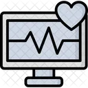 Macchina Per Ecg Elettrocardiografo Ecg Icon